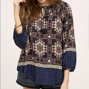 Anthropologie Kay Peasant Top